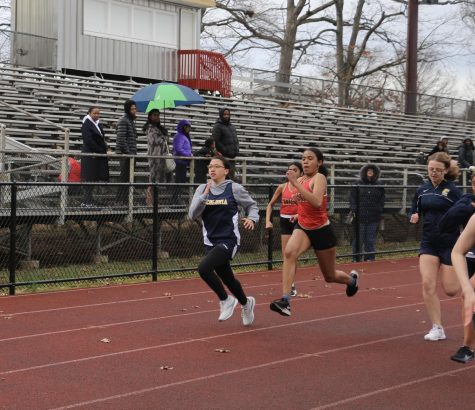The Spring Track and Field team go head to head against Colonia. 