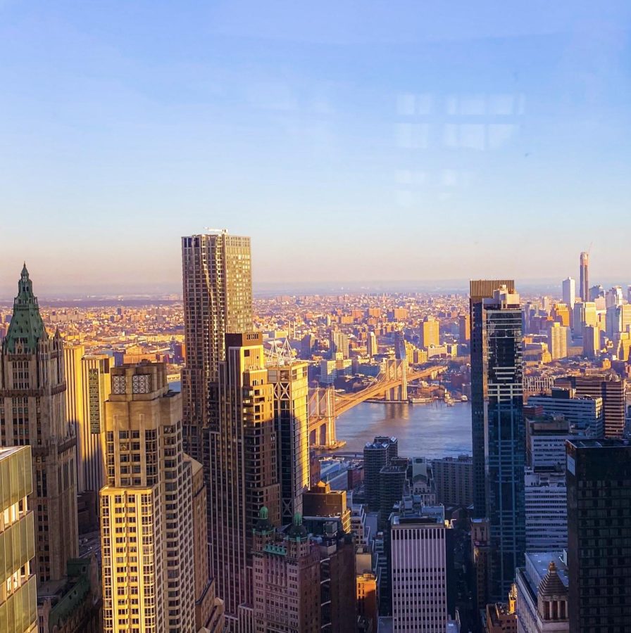A+view+of+New+York+City+and+the+sky.