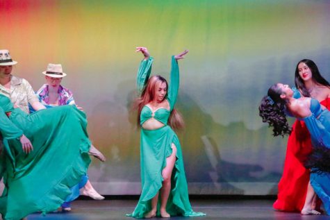 A Latin Jazz dance choreographed by Jadalee Charriez 23 (center) ended the show with a big performance with many people on stage alongside her.