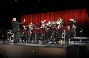 The EHS Jazz Ensemble, conducted by Mr. Marc Denicuolo.