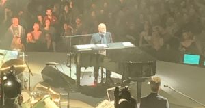 Billy Joel plays piano in front of a soldout crowd at Madison Square Garden during his encore on May 14, 2022.