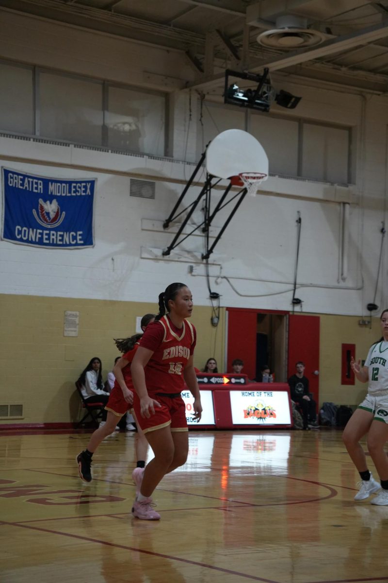 Ghelsey Go 24 focused while playing on defense against South Plainfield, where she ended with a total 25 points.