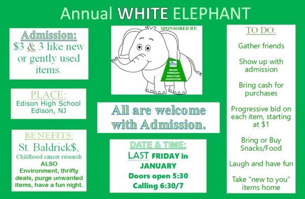 The annual EHS White Elephant Party will return this January. 