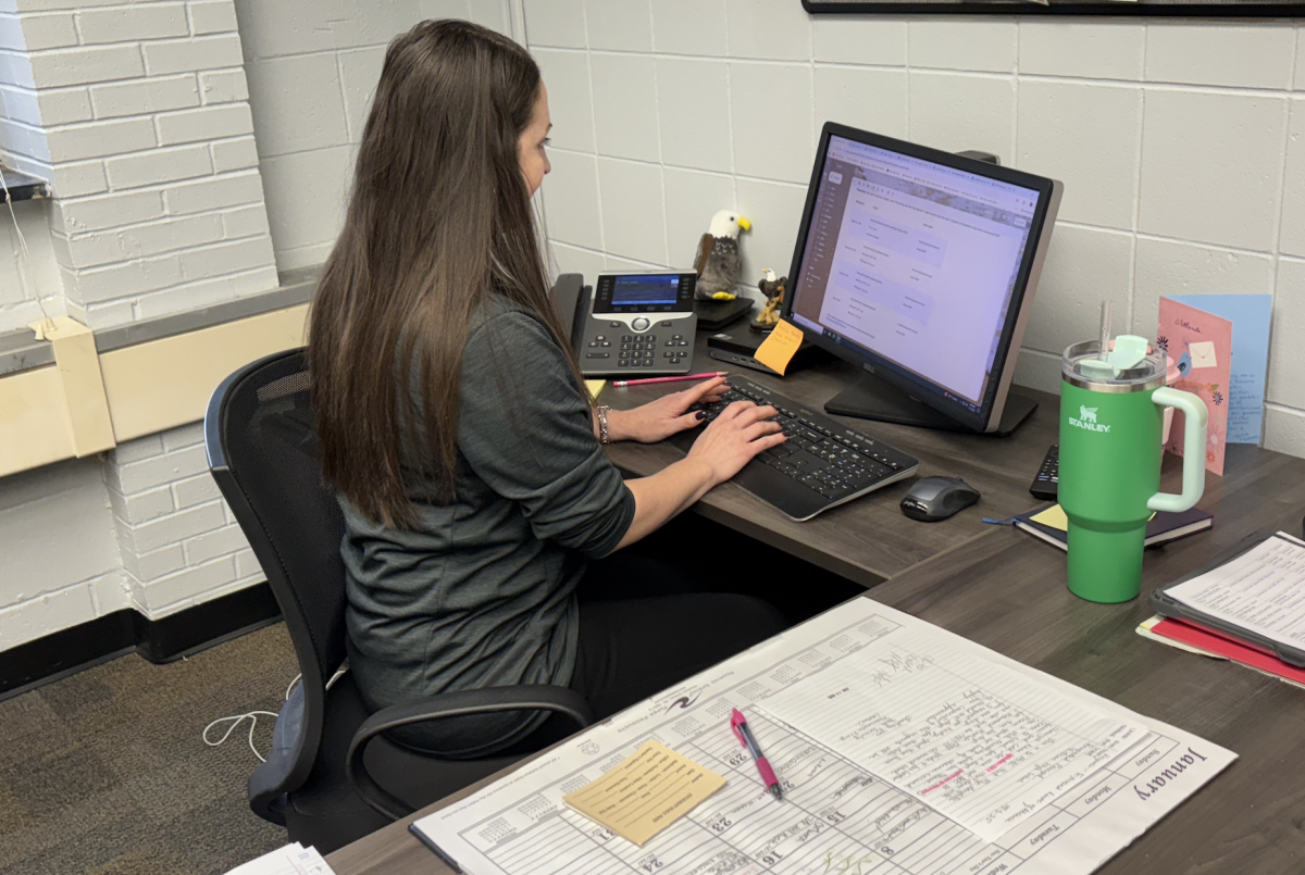 Assistant Principal Dr. Loufek works with the senior class, meeting with them if they need help or taking disciplinary action.