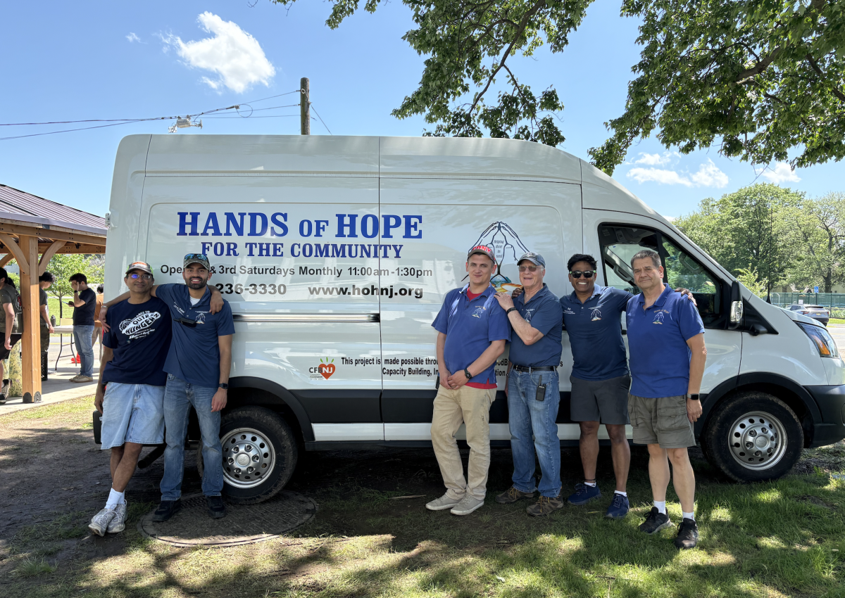 The board of the Hands of Hope For the Community food bank (L-R: Raghu Naik, Kush Patel, Stephen Dennis, Charles Tomaro, Raj Juttukonda, and Aaron Mansbach) are proud of their community work.