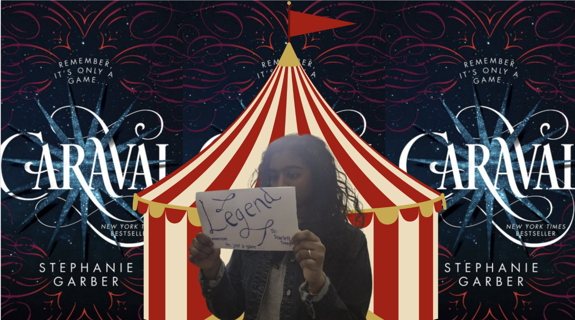 Solai Ramasubramaniyam '27 poses as Scarlet Dragna, protagonist of the novel Caraval, as she receives a letter calling her to a mysterious game.