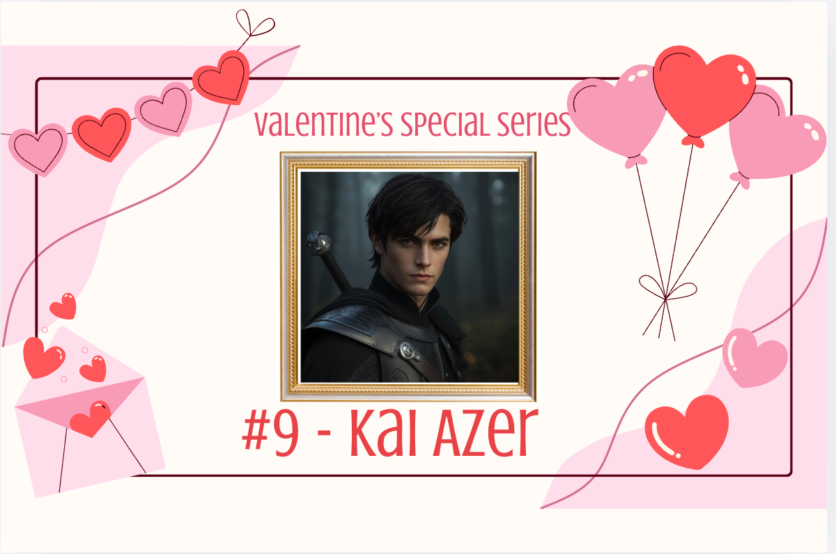 The ninth candidate of the special Valentine's "book boyfriend" series is Kai Azer from the novel Powerless by Lauren Roberts.
