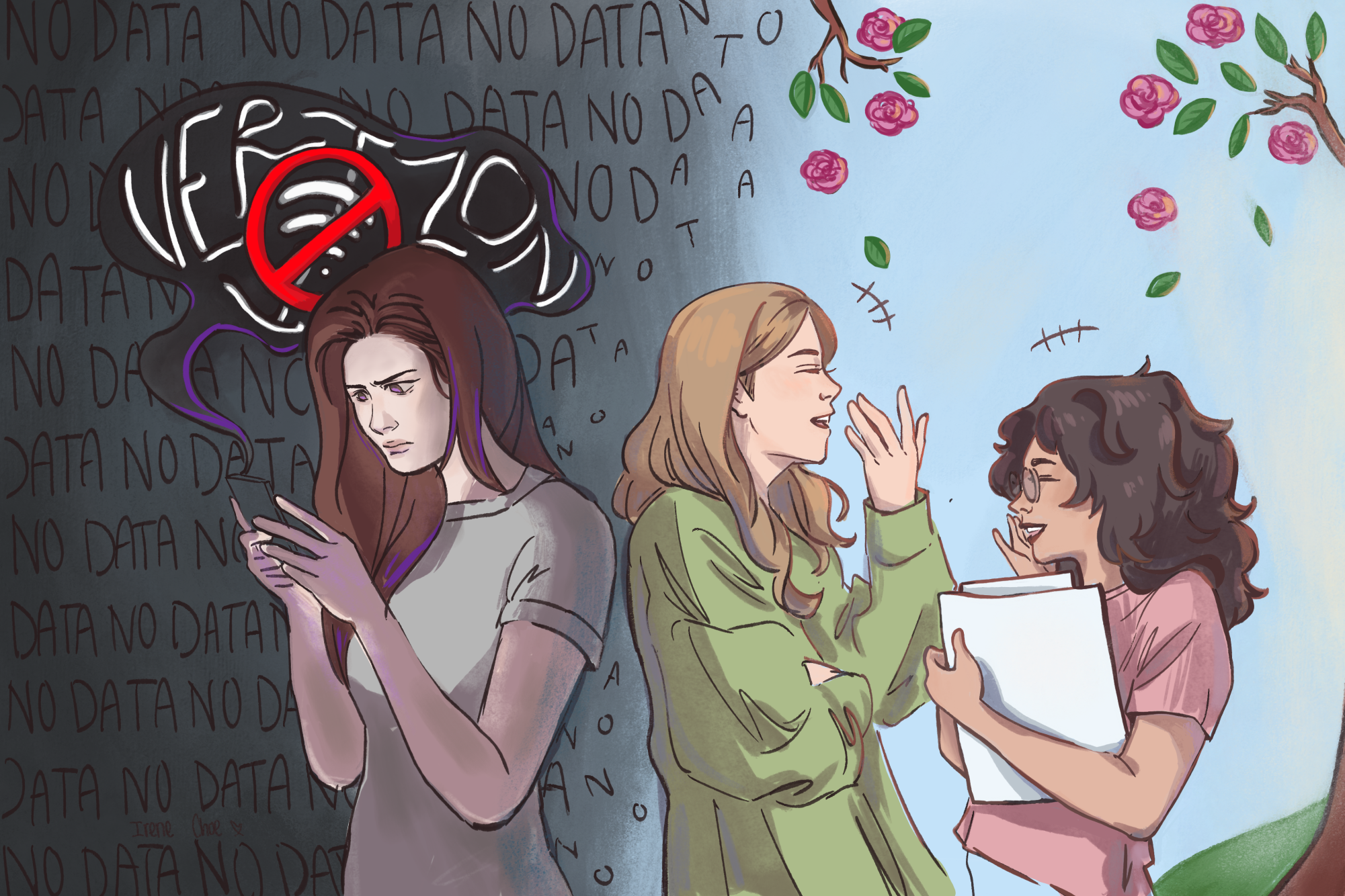 When Verizon unexpectedly went offline at EHS, students, staff, and families were suddenly isolated from each other. Without internet access, can students genuinely reconnect, or will their social lives come to a stop?