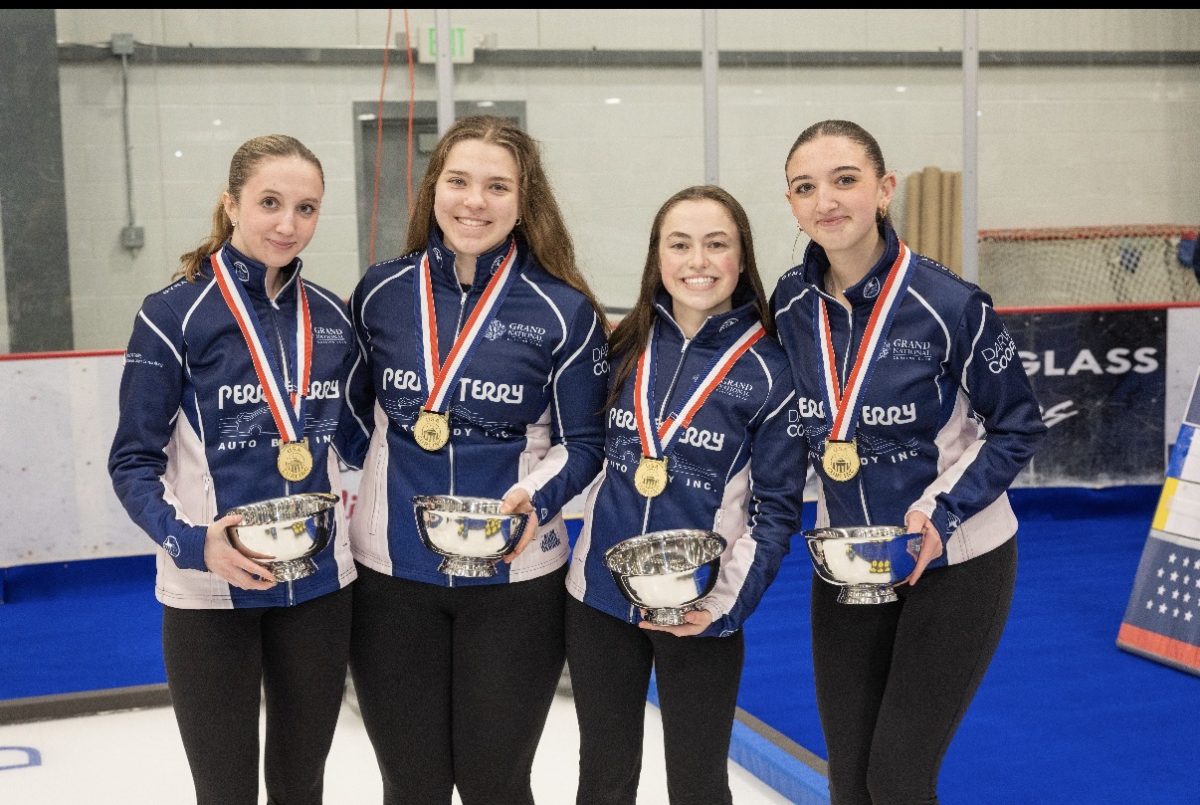 Kalina Petrova ’27 (second from left) celebrates with Team Pekowitz after their U-20 national championship victory. The win was a defining moment for the team and is their ticket to represent Team USA on the world stage.