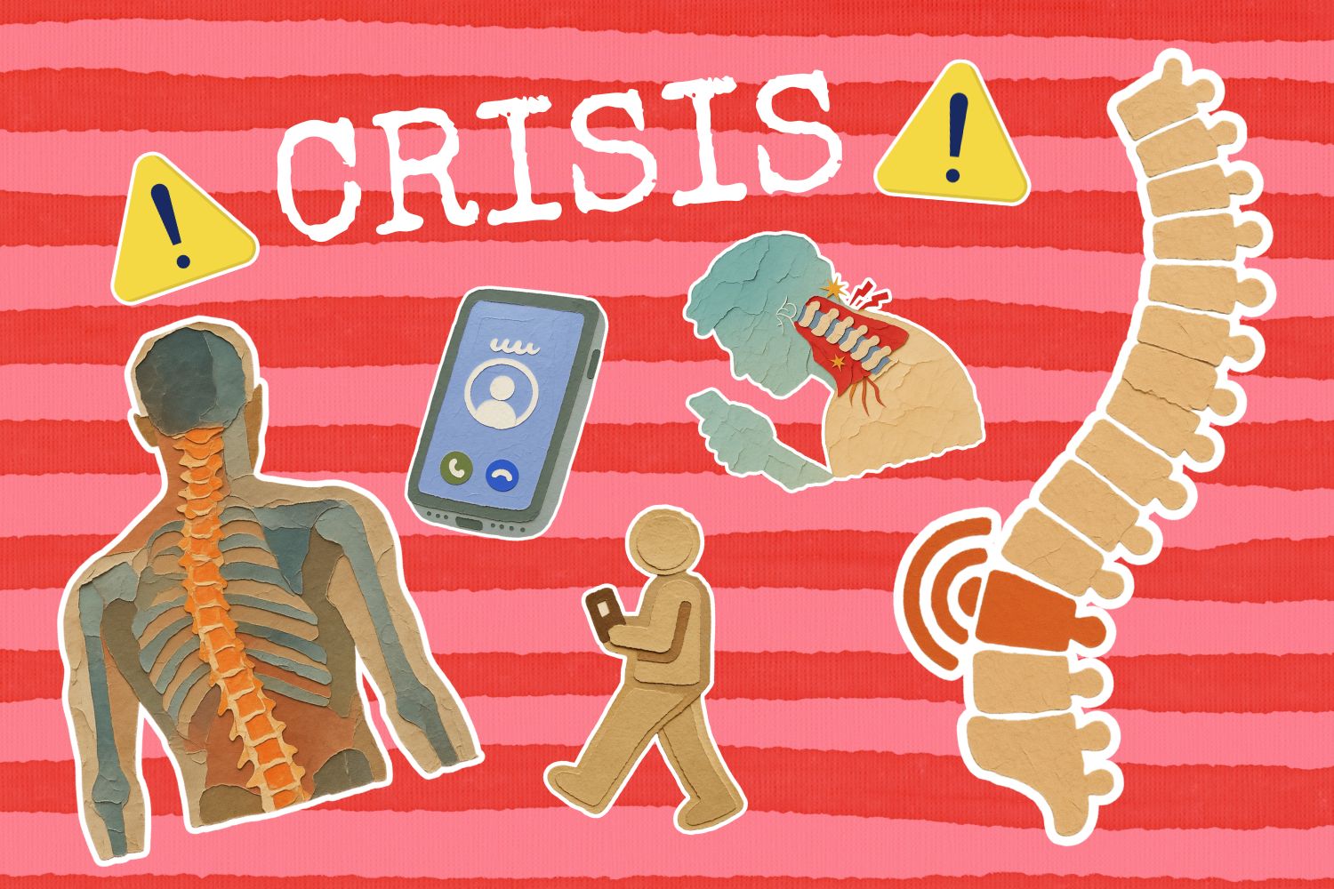 An alarming crisis looms as the digital age pulls our spines and forces the neck to bear an alarming 50-pound burden with every downward scroll.