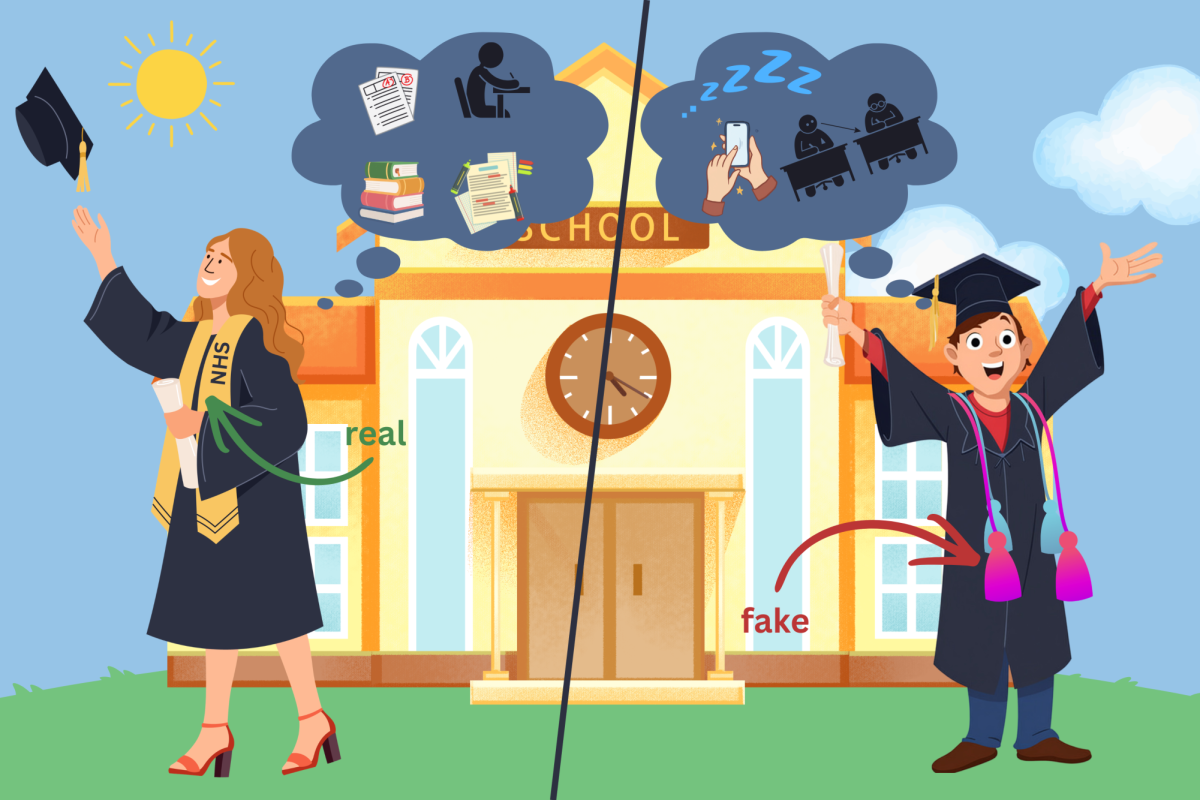 Even though graduation cords can show years of dedication and hard work, trendy counterfeits show a harsher truth of how colleges and workplaces won't care past your diploma.