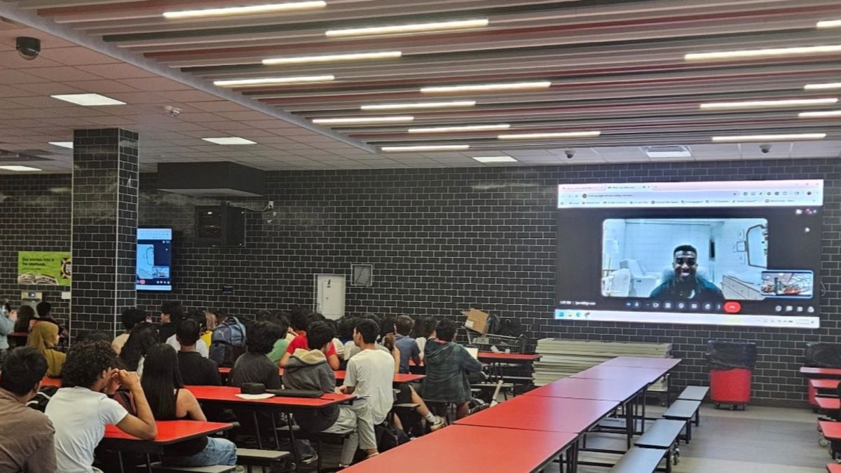 Ms. Evan Craig's and Ms. Rodriguez's English classes engage in a virtual meeting with guest speaker Kyle Fraser, a practicing lawyer and former reality show participant.